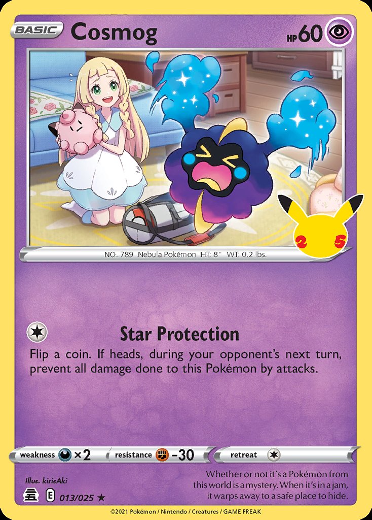 Cosmog - Celebrations (Holo Rare) [CEL-013] Image principale du produit