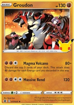 Groudon - Celebrations (Holo Rare) [CEL-017] Hover Image