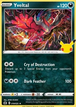 Yveltal - Celebrations (Holo Rare) [CEL-019] Imagen principal del producto