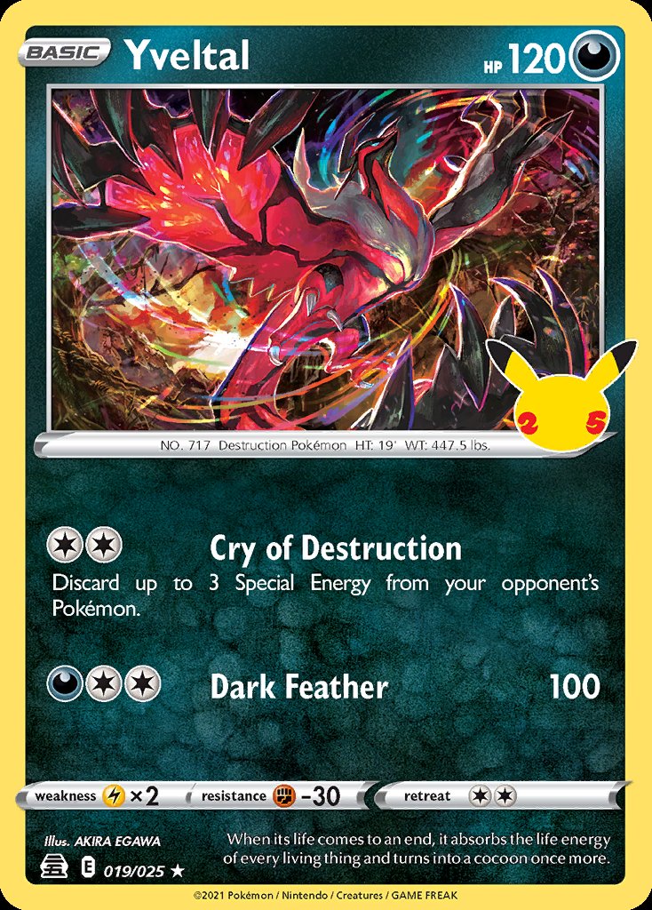 Yveltal - Celebrations (Holo Rare) [CEL-019] Image principale du produit