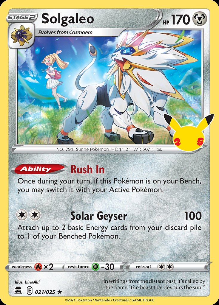Solgaleo - Celebrations (Holo Rare) [CEL-021] Main image
