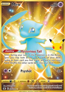 Mew - Celebrations (Secret Rare) [CEL-025] Hover Image
