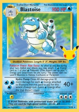 Blastoise - Celebrations (Holo Rare) [CEL-BS 2] Imagen principal del producto