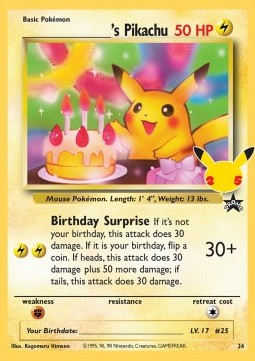 _____'s Pikachu - Celebrations (Promo) [CEL-WP 24] Hauptbild