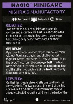 Magic Minigame: Mishra's Manufactory - Modern Horizons 2: Extras (Tip Card) [XMH2-A3]