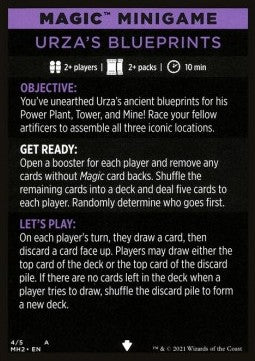 Magic Minigame: Urza's Blueprints - Modern Horizons 2: Extras (Tip Card) [XMH2-A4] Main image