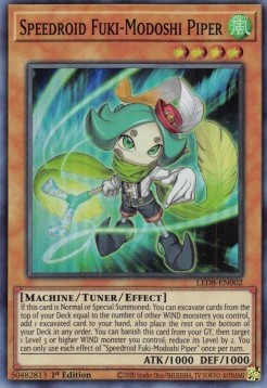 Speedroid Fuki-Modoshi Piper - Legendary Duelists: Synchro Storm (Super Rare) [LED8-002] Main image
