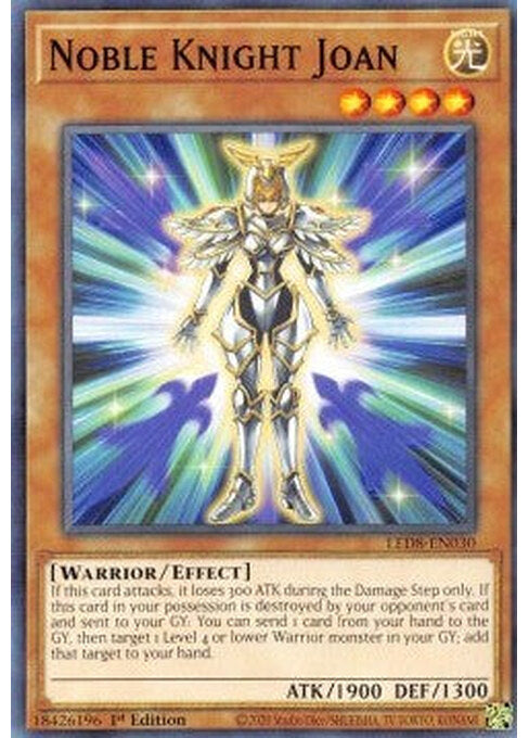Noble Knight Joan — Legendary Duelists: Synchro Storm (LED8-030) Yu-Gi-Oh! card Hauptbild