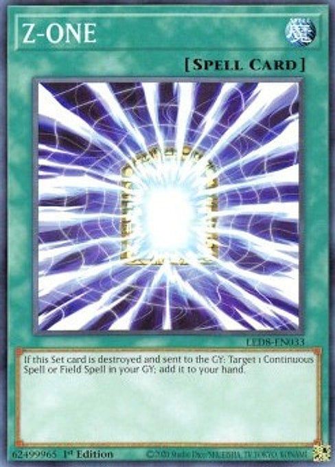 Z-One — Legendary Duelists: Synchro Storm (LED8-033) Yu-Gi-Oh! card Hauptbild