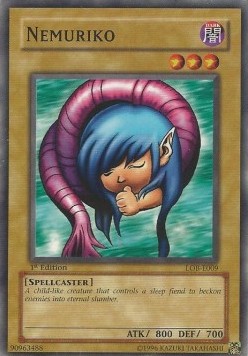 Nemuriko (V.1 - Common) - Legend of Blue Eyes White Dragon (Common) [LOB-009] Hoofdafbeelding