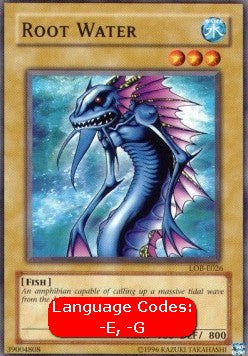 Root Water (V.1 - Common) - Legend of Blue Eyes White Dragon (Common) [LOB-026] Hoofdafbeelding