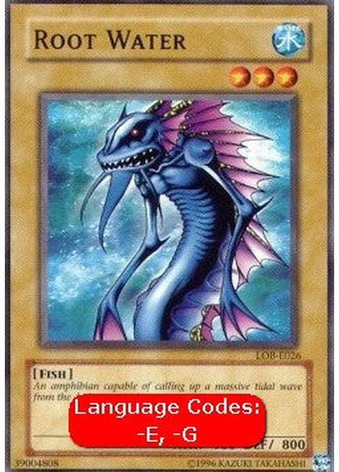 Root Water — Legend of Blue Eyes White Dragon (LOB-026) Yu-Gi-Oh! card Imagen principal del producto