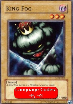 King Fog (V.1 - Common) - Legend of Blue Eyes White Dragon (Common) [LOB-030] Hoofdafbeelding