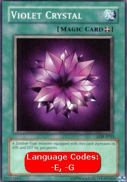 Violet Crystal (V.1 - Common) - Legend of Blue Eyes White Dragon (Common) [LOB-033] Hoofdafbeelding