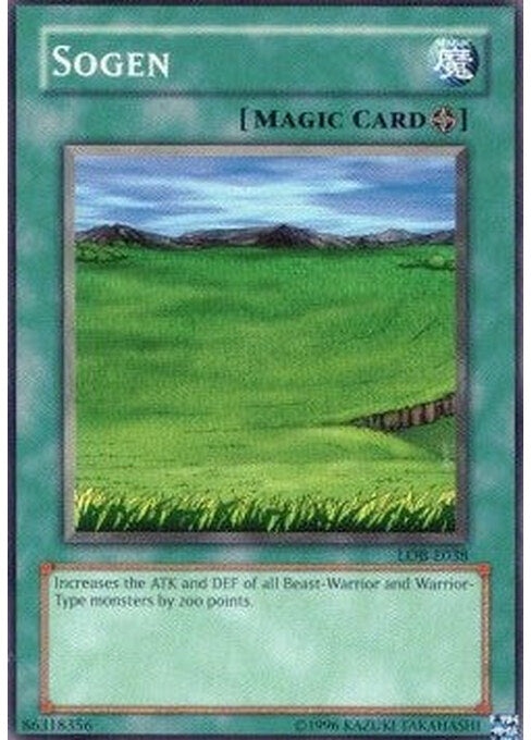 Sogen — Legend of Blue Eyes White Dragon (LOB-038) Yu-Gi-Oh! card Imagen principal del producto