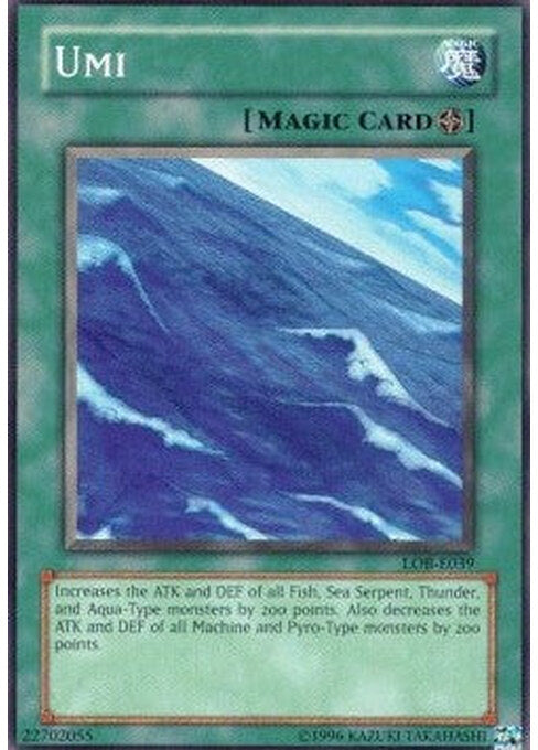 Umi — Legend of Blue Eyes White Dragon (LOB-039) Yu-Gi-Oh! card Hauptbild