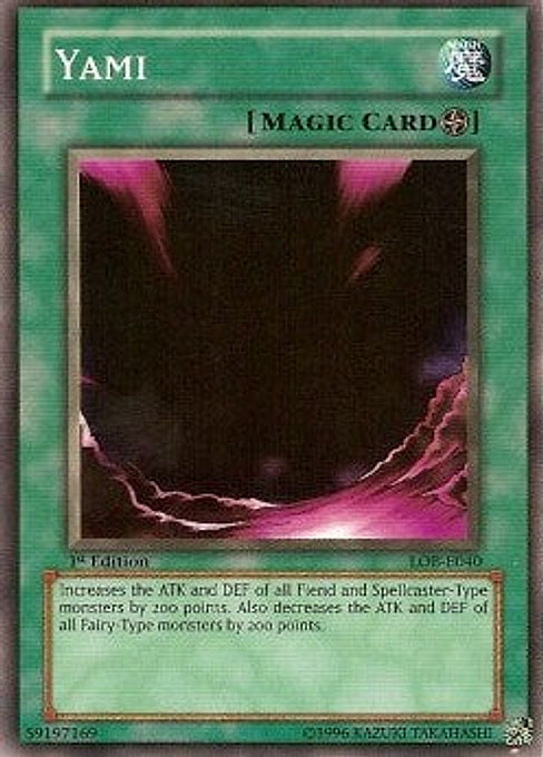 Yami — Legend of Blue Eyes White Dragon (LOB-040) Yu-Gi-Oh! card Main image