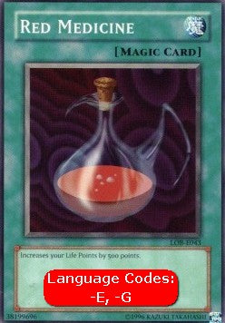 Red Medicine (V.1 - Common) - Legend of Blue Eyes White Dragon (Common) [LOB-043] Hoofdafbeelding