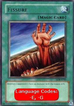 Fissure (V.1 - Rare) - Legend of Blue Eyes White Dragon (Rare) [LOB-045] Hover Image