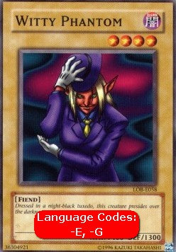 Witty Phantom (V.1 - Common) - Legend of Blue Eyes White Dragon (Common) [LOB-058] Hoofdafbeelding