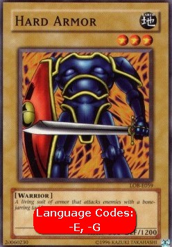 Hard Armor (V.1 - Common) - Legend of Blue Eyes White Dragon (Common) [LOB-059] Hoofdafbeelding