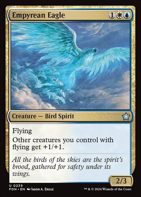 Empyrean Eagle – Magic: The Gathering Foundations (FDN-239) Magic: The Gathering card