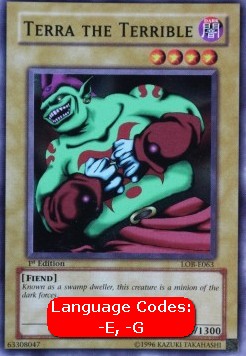 Terra the Terrible (V.1 - Common) - Legend of Blue Eyes White Dragon (Common) [LOB-063] Hoofdafbeelding