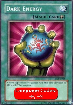 Dark Energy (V.1 - Common) - Legend of Blue Eyes White Dragon (Common) [LOB-068]