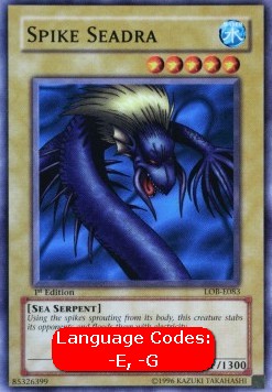 Spike Seadra (V.1 - Common) - Legend of Blue Eyes White Dragon (Common) [LOB-083] Hover Image