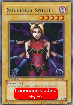 Succubus Knight (V.1 - Common) - Legend of Blue Eyes White Dragon (Common) [LOB-095] Hoofdafbeelding