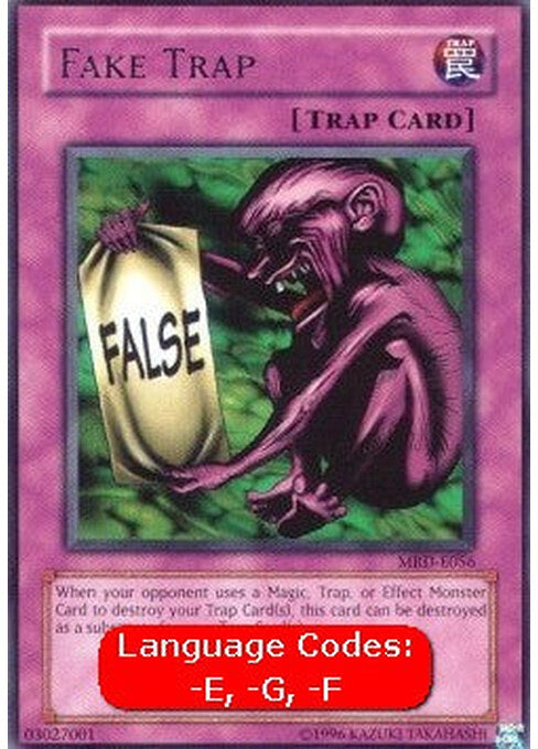 Fake Trap — Metal Raiders (MRD-056) Yu-Gi-Oh! card Hauptbild