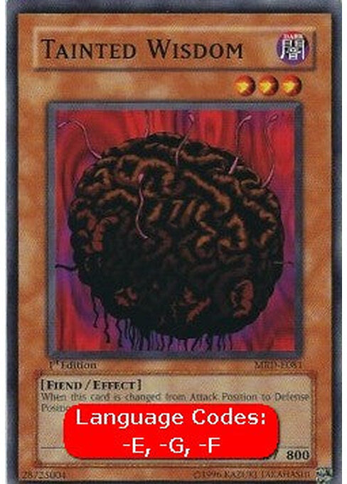 Tainted Wisdom — Metal Raiders (MRD-081) Yu-Gi-Oh! card Main image