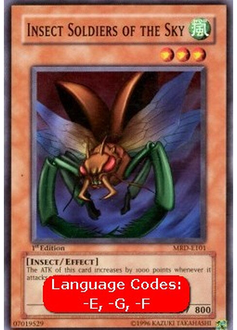 Insect Soldiers of the Sky — Metal Raiders (MRD-101) Yu-Gi-Oh! card Immagine principale del prodotto