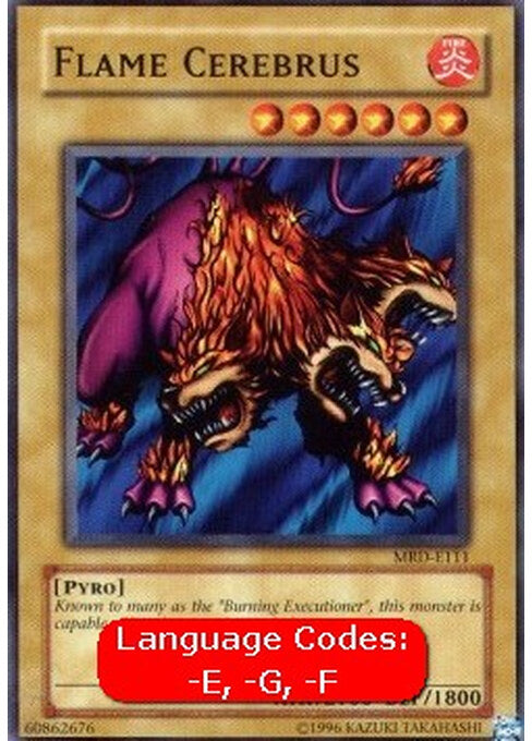 Flame Cerebrus — Metal Raiders (MRD-111) Yu-Gi-Oh! card Image principale du produit