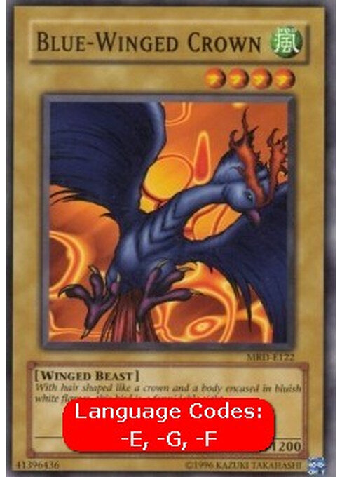 Blue-Winged Crown — Metal Raiders (MRD-122) Yu-Gi-Oh! card Hauptbild