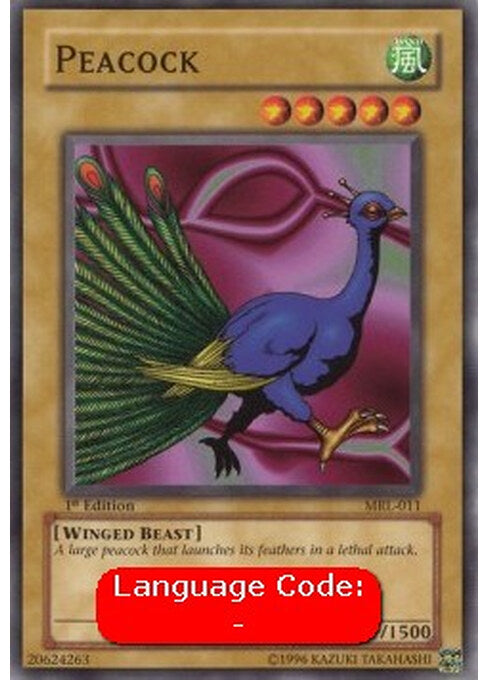 Peacock — Magic Ruler (MRL-011) Yu-Gi-Oh! card Image principale du produit