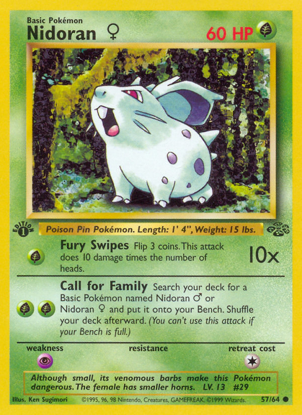 Nidoran ♀ – Jungle 57 – Pokémon TCG single card Immagine principale del prodotto
