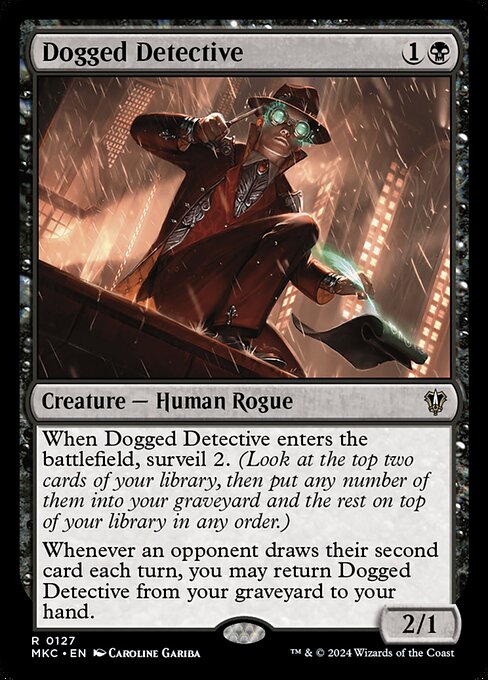 Dogged Detective – Commander: Murders at Karlov Manor (MKC-127) Magic: The Gathering card