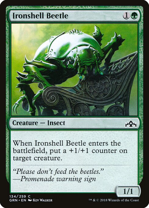 Ironshell Beetle – Guilds of Ravnica (GRN-134) Magic: The Gathering card