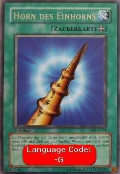 Horn of the Unicorn (V.1 - Rare) - Spell Ruler (Rare) [SRL-054]