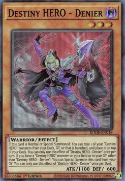 Destiny HERO - Denier - Burst of Destiny (Super Rare) [BODE-018] Hover Image