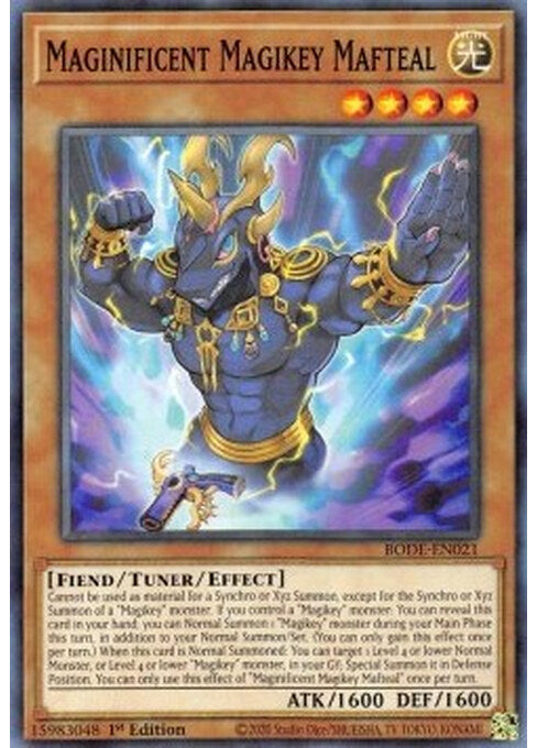 Maginificent Magikey Mafteal — Burst of Destiny (BODE-021) Yu-Gi-Oh! card Main image