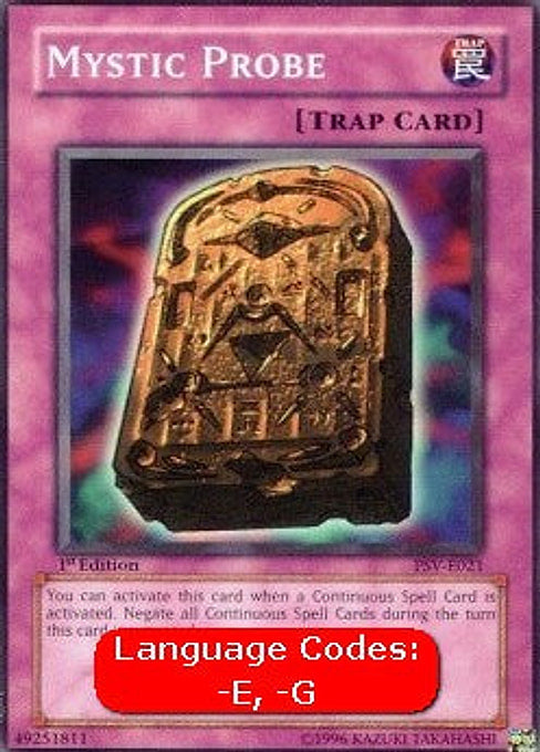 Mystic Probe — Pharaoh's Servant (PSV-021) Yu-Gi-Oh! card Main image