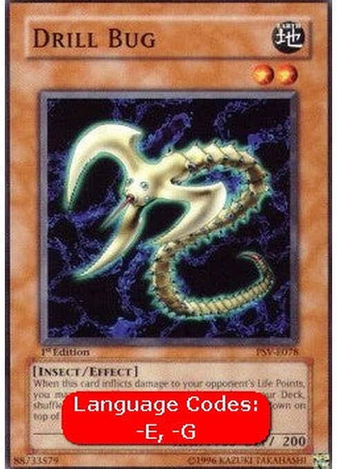 Drill Bug — Pharaoh's Servant (PSV-078) Yu-Gi-Oh! card Hauptbild