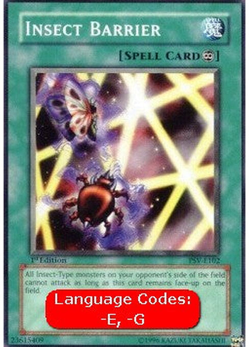 Insect Barrier — Pharaoh's Servant (PSV-102) Yu-Gi-Oh! card Immagine principale del prodotto