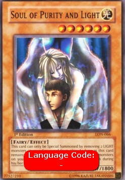 Soul of Purity and Light (V.2 - Common) - Labyrinth of Nightmare (Common) [LON-066] Hover Image