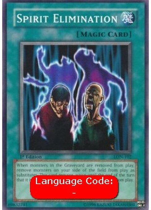Spirit Elimination — Labyrinth of Nightmare (LON-102) Yu-Gi-Oh! card Main image
