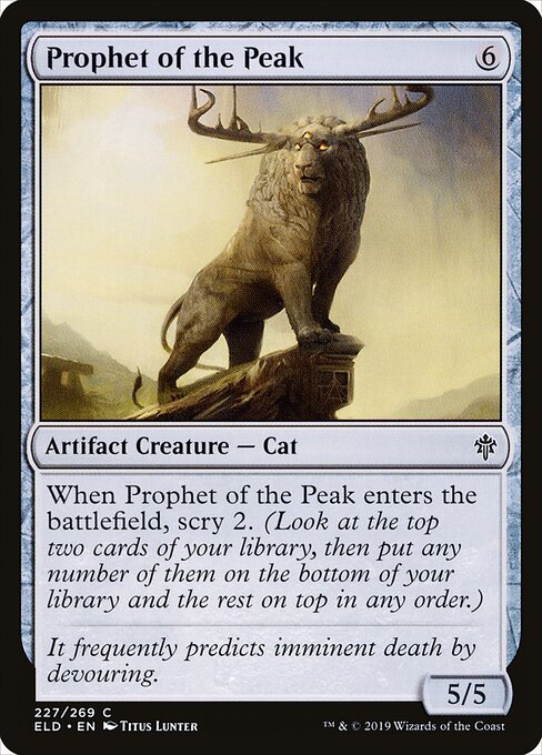 Prophet of the Peak – Throne of Eldraine (ELD-227) Magic: The Gathering card