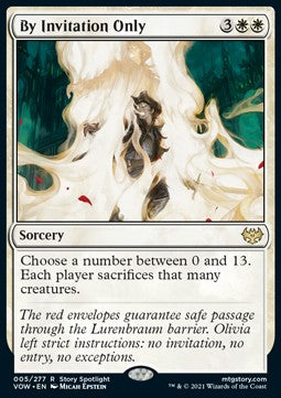 By Invitation Only - Innistrad: Crimson Vow (Rare) [VOW-5] Imagen principal del producto