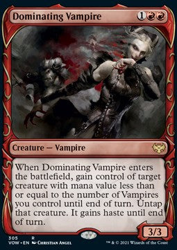 Dominating Vampire - Innistrad: Crimson Vow: Extras (Rare) [XVOW-305] Hover Image